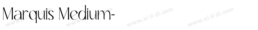 Marquis Medium字体转换